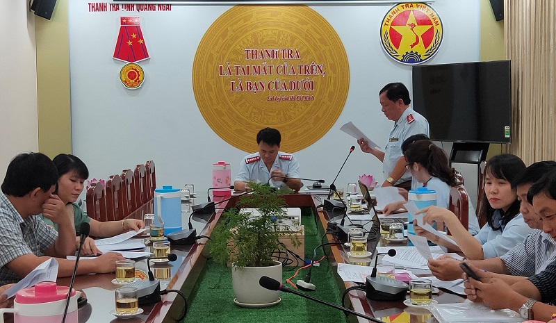 Công bố Quyết định thanh tra việc tiếp nhận và ký kết hợp đồng lao động với người lao động tại các Ban Quản lý dự án tỉnh Quảng Ngãi