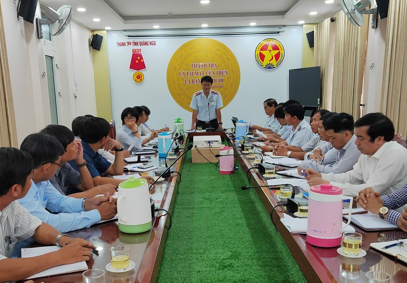 Công bố quyết định thanh tra trách nhiệm của UBND huyện Nghĩa Hành trong việc chấp hành pháp luật về đầu tư công trên địa bàn huyện