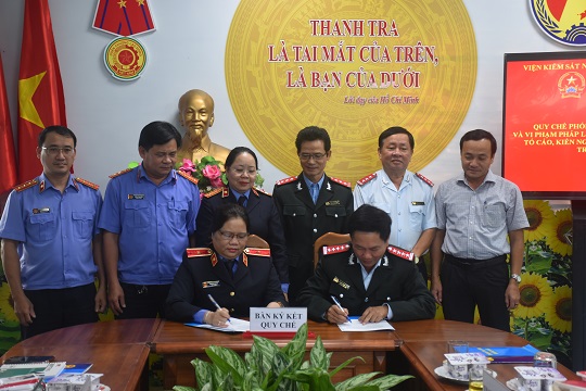 Ký kết Quy chế phối hợp trong công tác giữa Thanh tra tỉnh và Viện Kiểm sát nhân dân tỉnh Quảng Ngãi