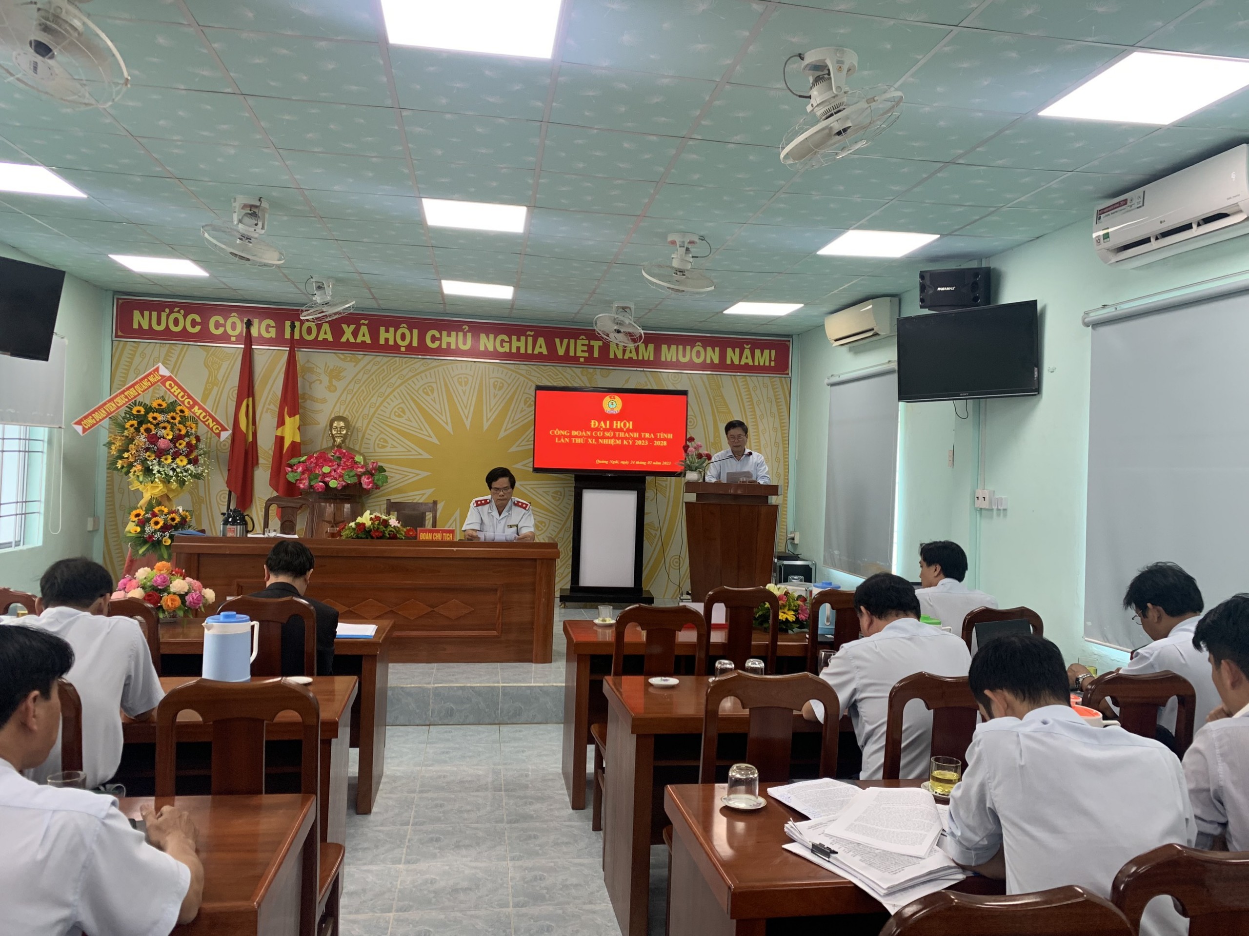 Tổ chức thành công Đại hội Công đoàn cơ sở Thanh tra tỉnh Quảng Ngãi, lần thứ XI, nhiệm kỳ 2023-2028