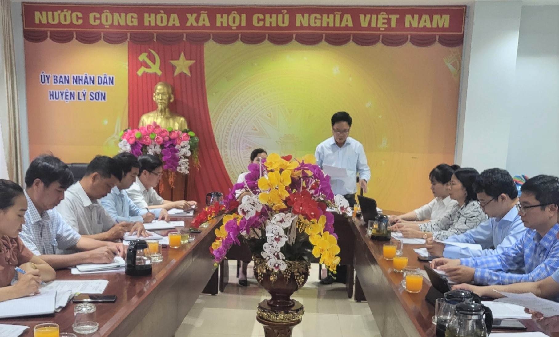 Thanh tra tỉnh Quảng Ngãi làm việc với Ủy ban nhân dân huyện Lý Sơn về công tác ngành thanh tra năm 2023