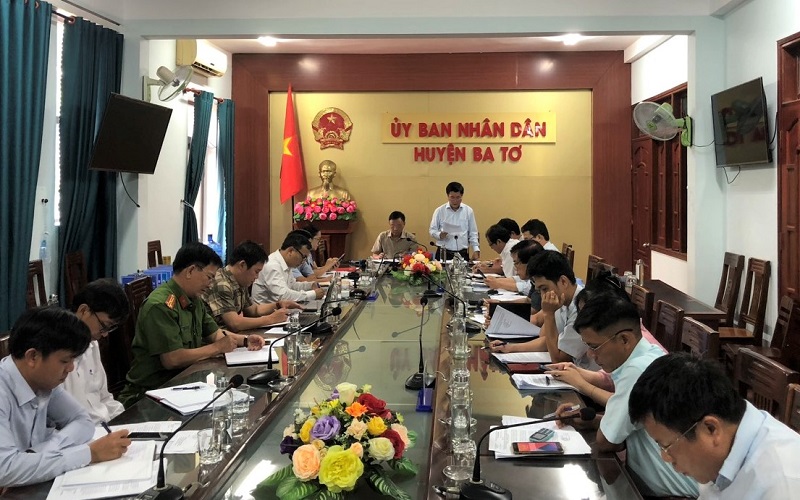 Thanh tra tỉnh làm việc với Ủy ban nhân dân huyện Ba Tơ về công tác ngành thanh tra năm 2023