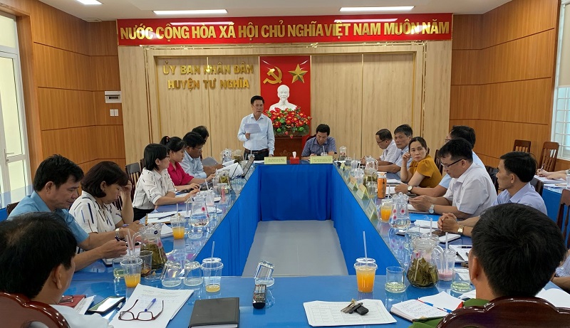 Thanh tra tỉnh Quảng Ngãi làm việc với Ủy ban nhân dân huyện Tư Nghĩa về công tác ngành thanh tra