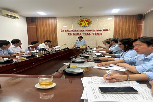 Thanh tra tỉnh Quảng Ngãi công bố Quyết định thanh tra tại UBND phường Trà Câu
