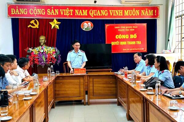 Thanh tra tỉnh Quảng Ngãi công bố Quyết định thanh tra Công ty TNHH MTV Lâm nghiệp Sa Thầy