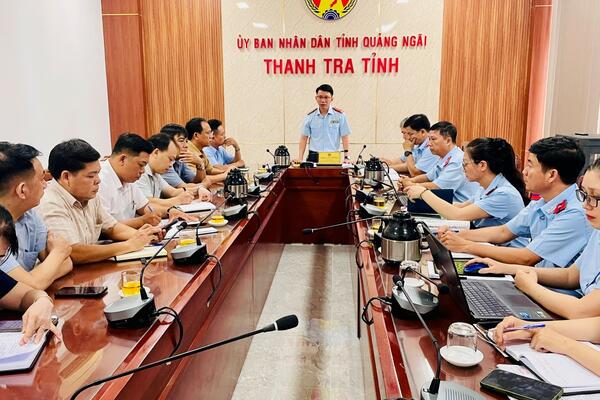 Thanh tra tỉnh Quảng Ngãi công bố quyết định thanh tra tại UBND xã Ba Gia